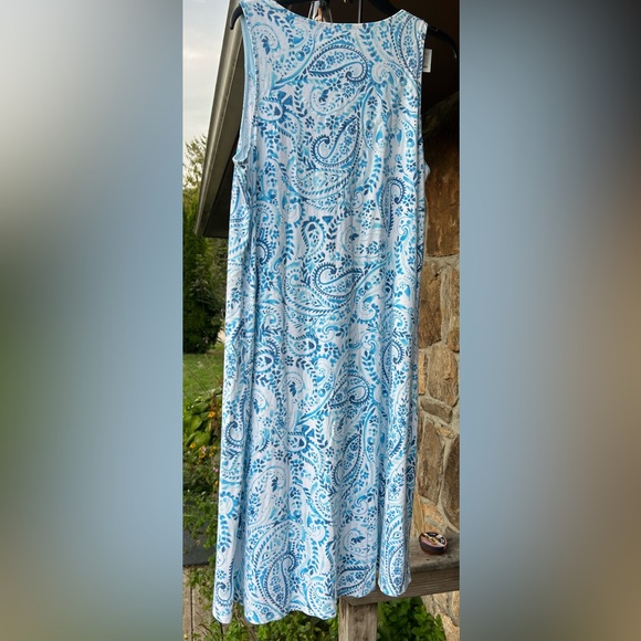 Carole Hochman Painted Paisley Hi-Low Dress Size L - Picture 6 of 8